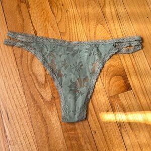 Camo Green Lace Victoria’s Secret PINK Thong Panty